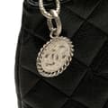 Miniatyrbild 8 av 10: Pre-owned Chanel Caviar Medallion Tote Black