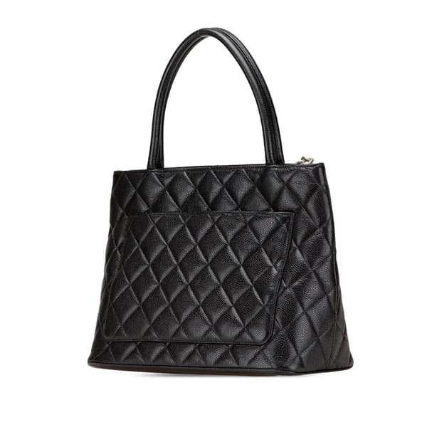 Pre-owned Chanel Caviar Medallion Tote Black