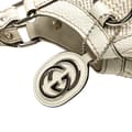 Miniatyrbillede 9 af 10: Pre-owned Gucci Medium Diamante Raffia Sukey Tote White
