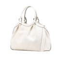 Miniatyrbillede 2 af 10: Pre-owned Gucci Medium Diamante Raffia Sukey Tote White