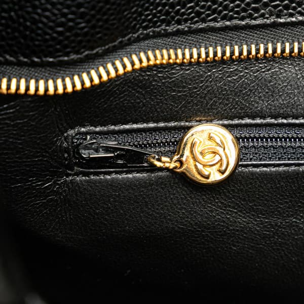 Pre-owned Chanel Caviar Medallion Tote Black