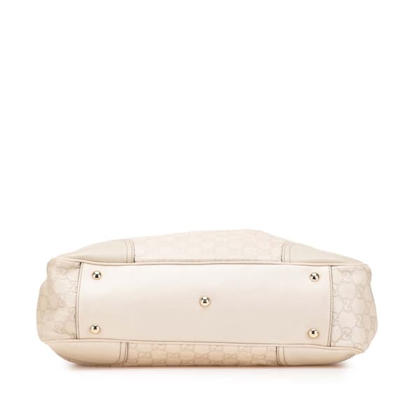 Pre-owned Gucci Guccissima Princy Tote White