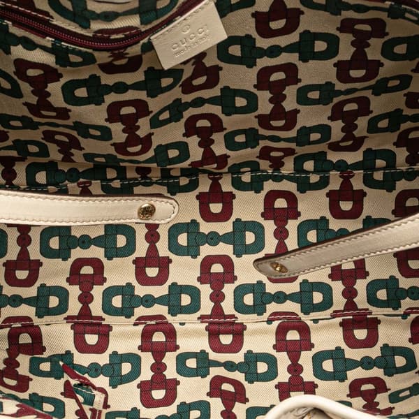 Pre-owned Gucci Guccissima Princy Tote White