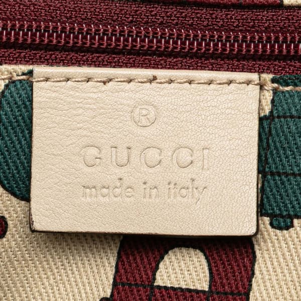 Pre-owned Gucci Guccissima Princy Tote White