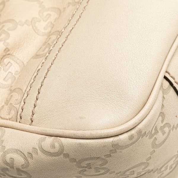 Pre-owned Gucci Guccissima Princy Tote White