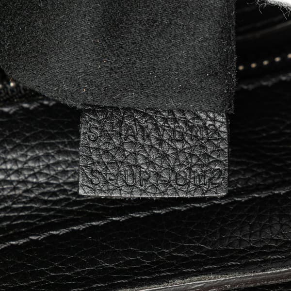 Pre-owned Celine Micro Drummed Calfskin Luggage Tote Black
