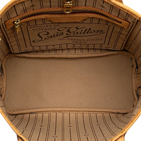 Pre-owned Louis Vuitton Monogram Neverfull PM Brown