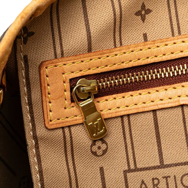Pre-owned Louis Vuitton Monogram Neverfull PM Brown