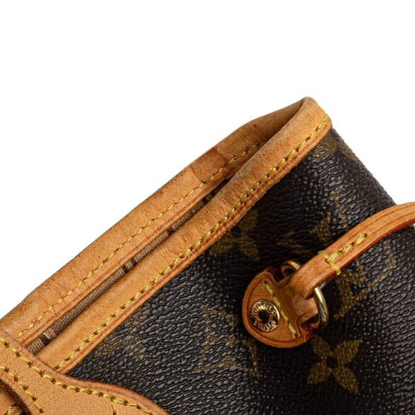Pre-owned Louis Vuitton Monogram Neverfull PM Brown