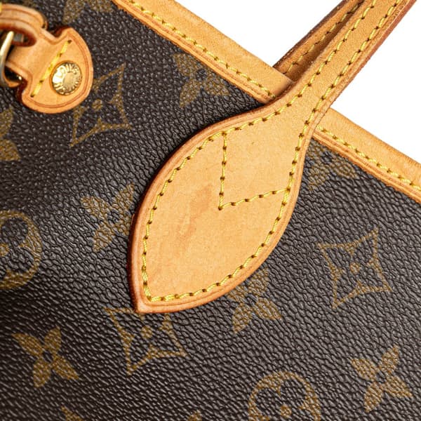 Pre-owned Louis Vuitton Monogram Neverfull PM Brown