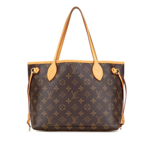 Pre-owned Louis Vuitton Monogram Neverfull PM Brown