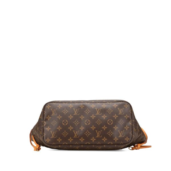 Pre-owned Louis Vuitton Monogram Neverfull MM Brown