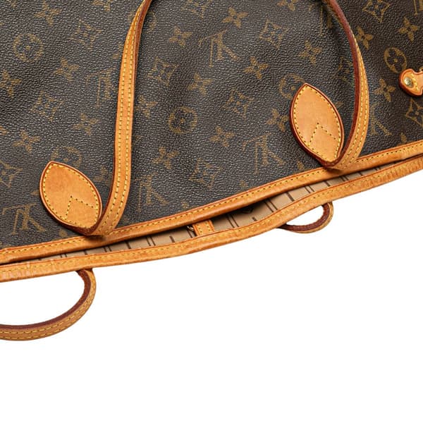 Pre-owned Louis Vuitton Monogram Neverfull MM Brown
