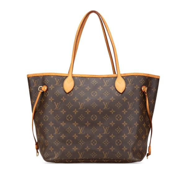 Pre-owned Louis Vuitton Monogram Neverfull MM Brown