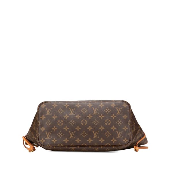 Pre-owned Louis Vuitton Monogram Neverfull MM Brown