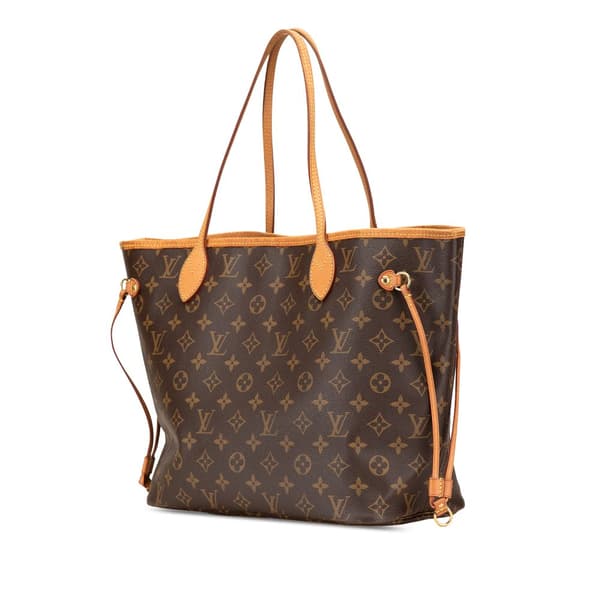 Pre-owned Louis Vuitton Monogram Neverfull MM Brown
