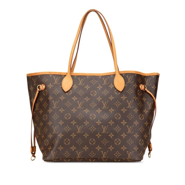 Pre-owned Louis Vuitton Monogram Neverfull MM Brown