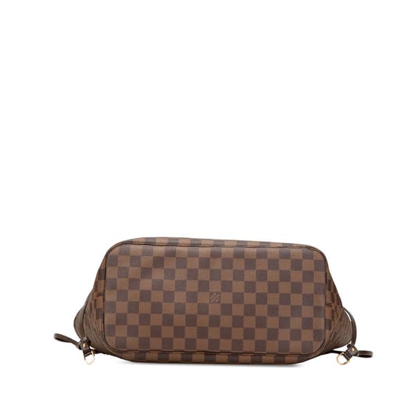 Pre-owned Louis Vuitton Damier Ebene Neverfull MM Brown