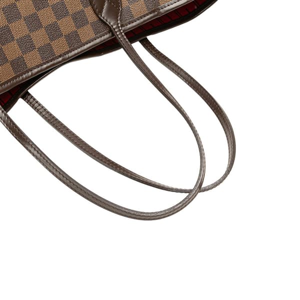 Pre-owned Louis Vuitton Damier Ebene Neverfull MM Brown