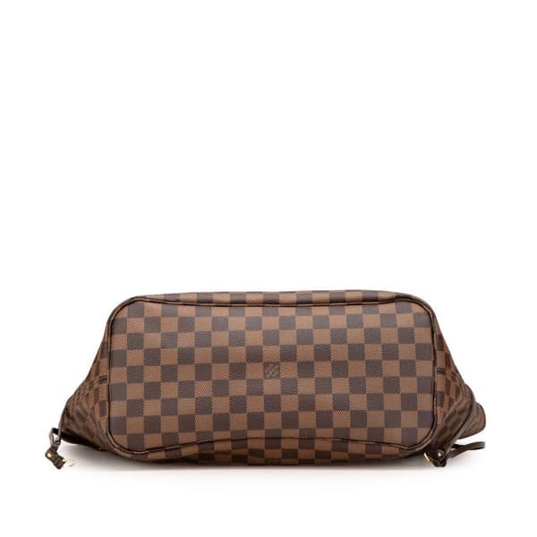 Pre-owned Louis Vuitton Damier Ebene Neverfull MM Brown