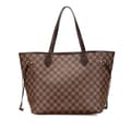 Miniatyrbilde 1 av 10: Pre-owned Louis Vuitton Damier Ebene Neverfull MM Brown