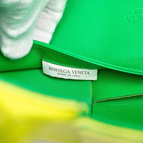Pre-owned Bottega Veneta Small Nappa Maxi Intrecciato Arco Tote Yellow