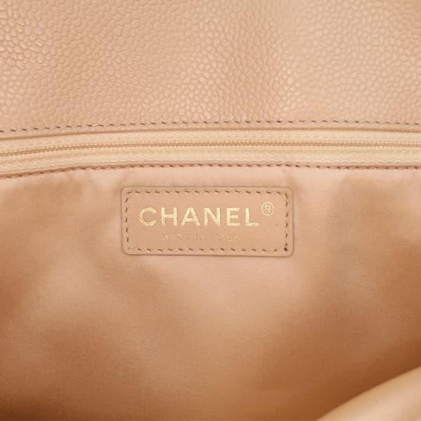 Pre-owned Chanel Caviar Grand Shopping Tote Brown