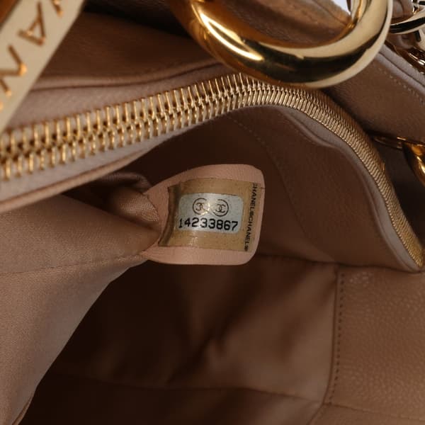 Pre-owned Chanel Caviar Grand Shopping Tote Brown