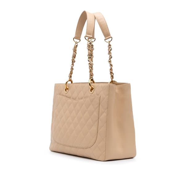 Pre-owned Chanel Caviar Grand Shopping Tote Brown
