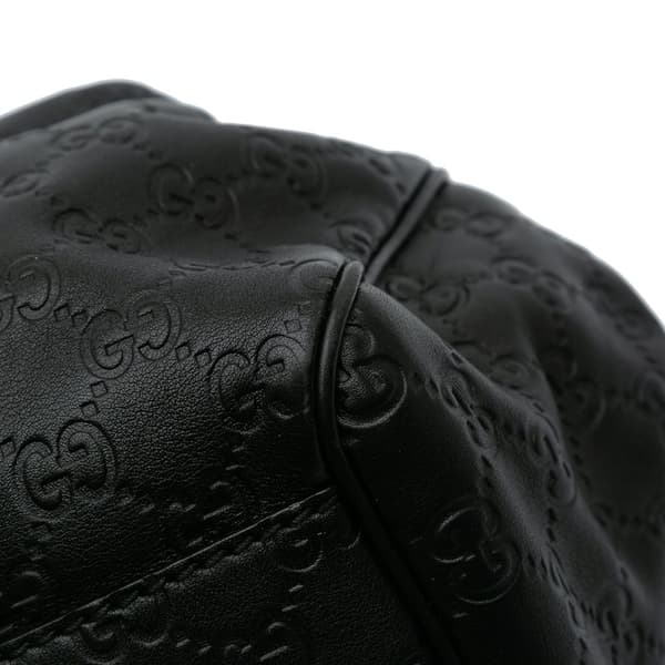 Pre-owned Gucci Medium Guccissima Sukey Tote Black