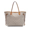 Pikkukuva 1 / 10: Pre-owned Louis Vuitton Damier Azur Neverfull MM White