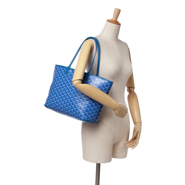Pre-owned Goyard Goyardine Artois PM Blue
