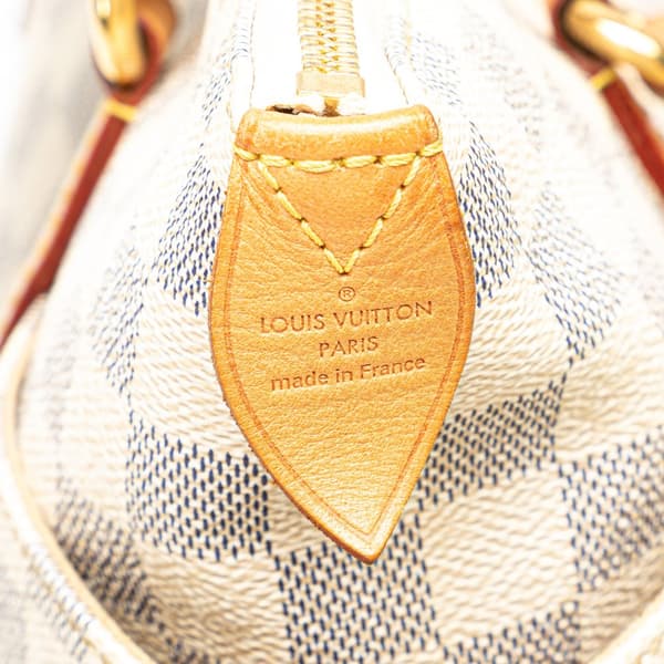 Pre-owned Louis Vuitton Damier Azur Totally PM White