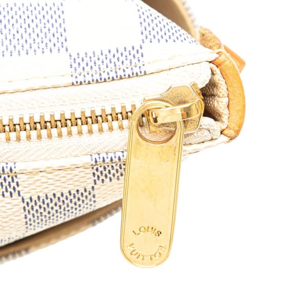 Pre-owned Louis Vuitton Damier Azur Totally PM White