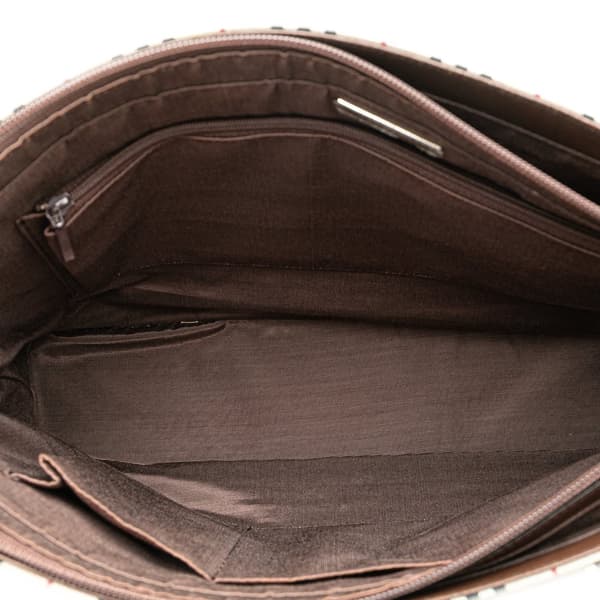 Pre-owned Burberry House Check Canvas Tote Brown