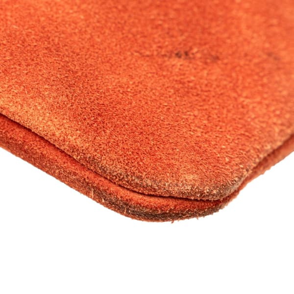 Pre-owned LOEWE Anagram Suede Tote Orange