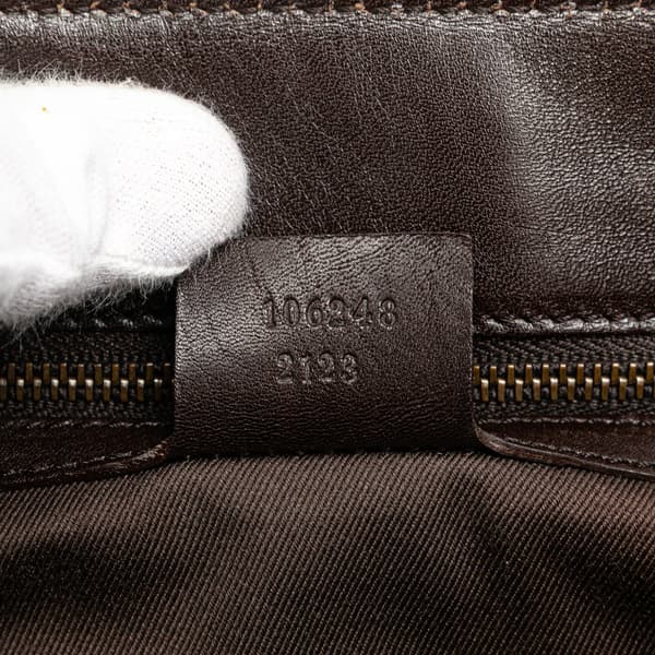 Pre-owned Gucci GG Canvas Tote Brown
