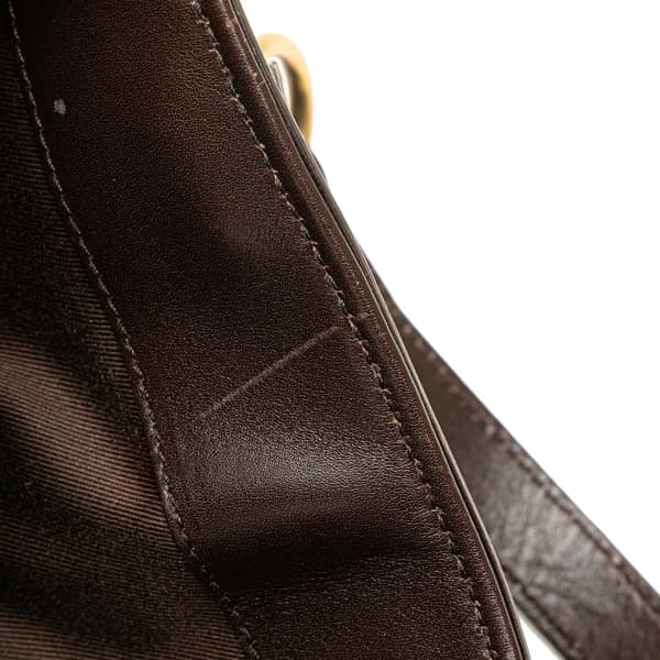 Pre-owned Gucci GG Canvas Tote Brown