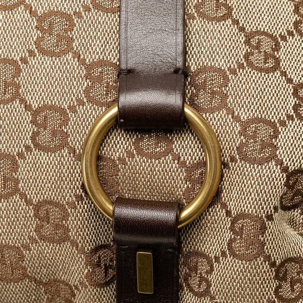 Pre-owned Gucci GG Canvas Tote Brown