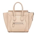 Miniatyrbild 1 av 10: Pre-owned Celine Micro Leather Luggage Tote Brown