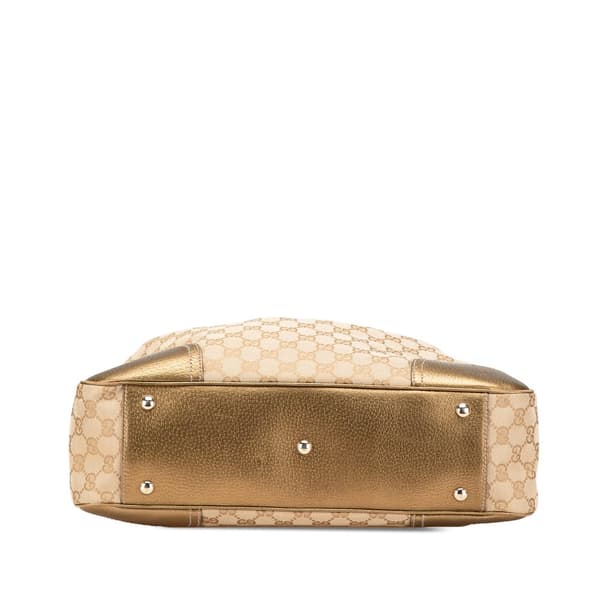 Pre-owned Gucci GG Canvas Princy Tote Brown