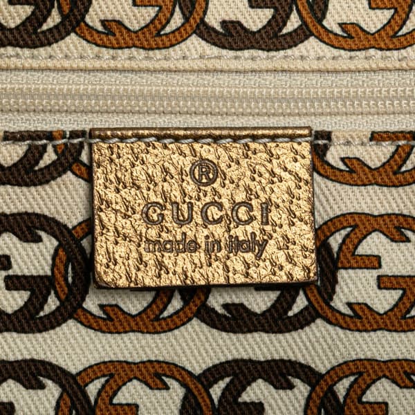 Pre-owned Gucci GG Canvas Princy Tote Brown