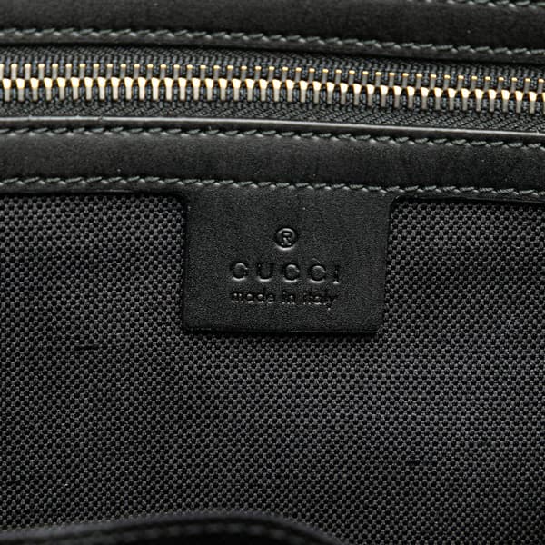 Pre-owned Gucci Large GG Supreme Web Tote Black