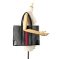 Miniatyrbillede 10 af 10: Pre-owned Gucci Large GG Supreme Web Tote Black
