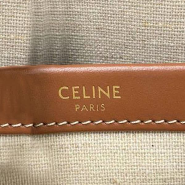 Pre-owned Celine Large Triomphe Cabas Thais All Over Tote Brown