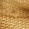 Miniatyrbilde 7 av 9: Pre-owned Prada Small Raffia Effect Crochet Embroidered Logo Tote Brown