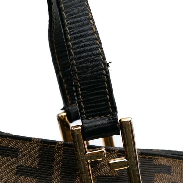 Pre-owned Fendi Zucca Canvas Tote Brown