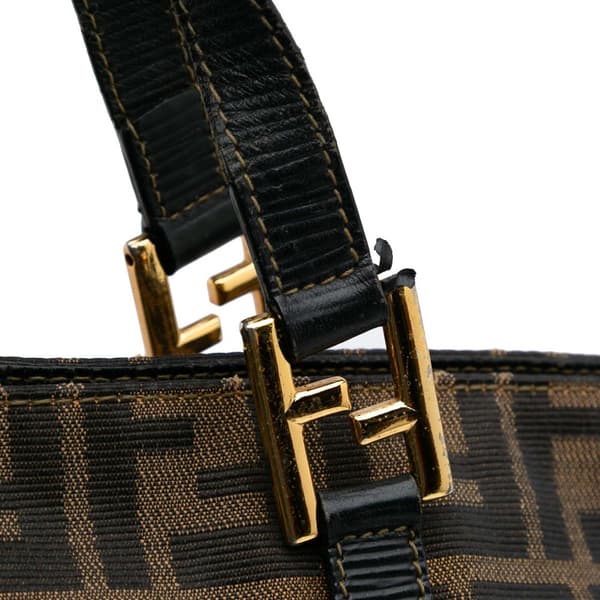 Pre-owned Fendi Zucca Canvas Tote Brown