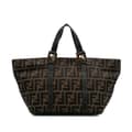 Miniatyrbillede 1 af 10: Pre-owned Fendi Zucca Canvas Tote Brown