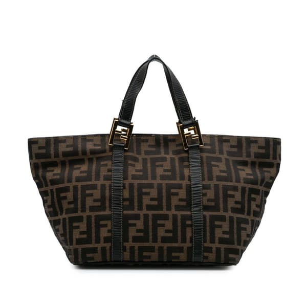 Pre-owned Fendi Zucca Canvas Tote Brown